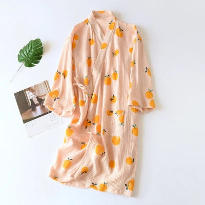 Chemise de Nuit Coton Kimono Confortable