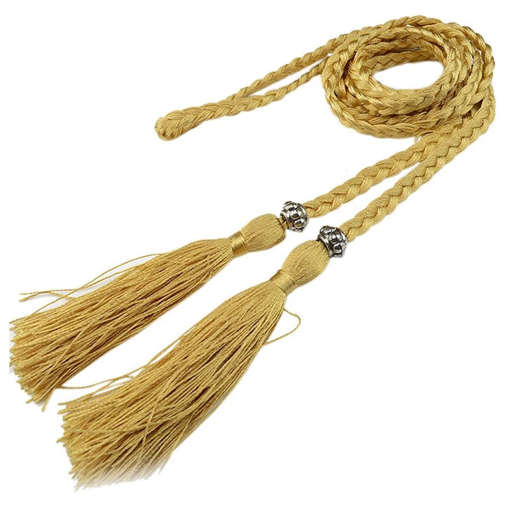 Corde Tressée à Franges Doré