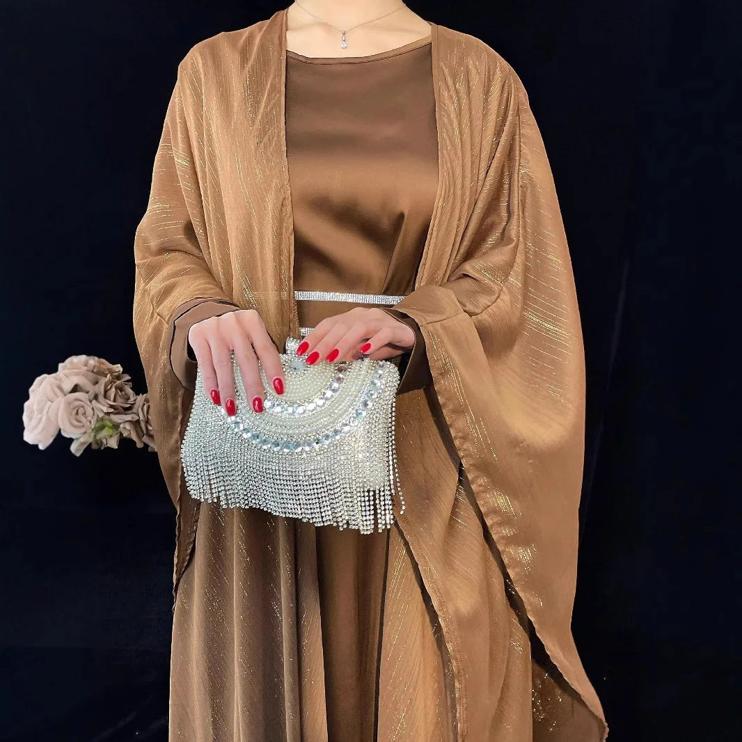 Ensemble Kimono Abaya Élégant long