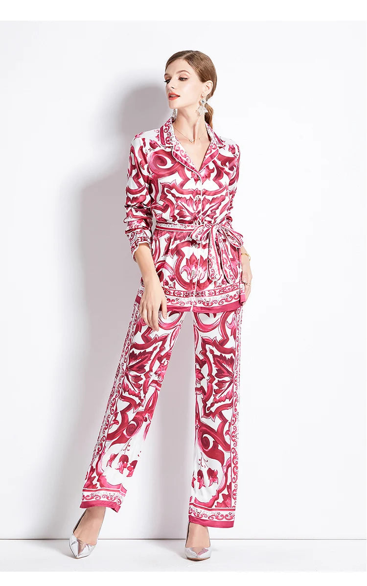 Ensemble Kimono Droit Original Rouge