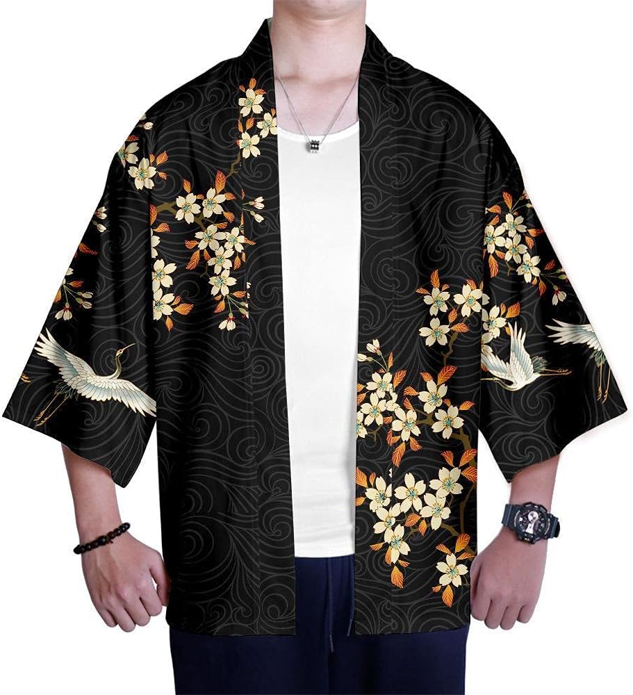 Ensemble Kimono Homme Fleuri stylé