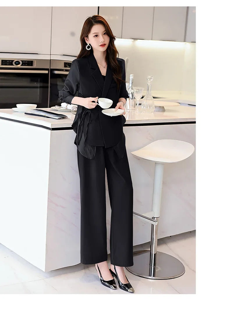 Ensemble Kimono Léger Noir Stylé