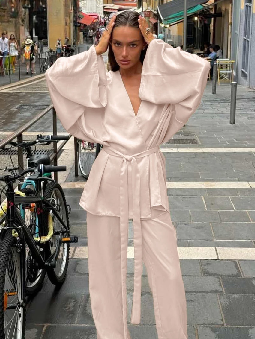 Ensemble Kimono Large Satiné