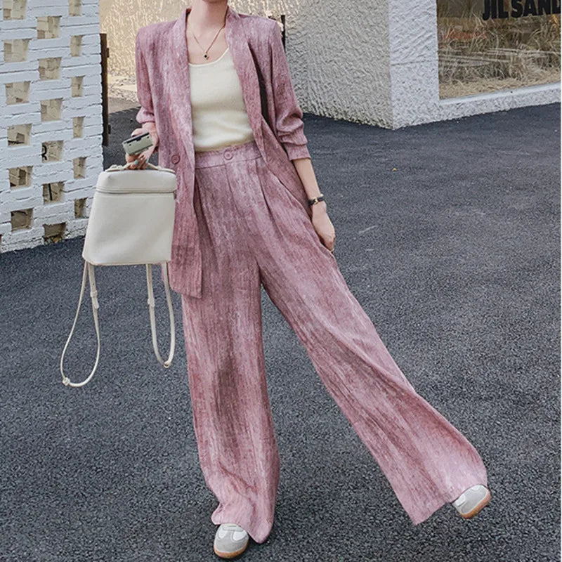 Ensemble Kimono Palazzo Rose Léger