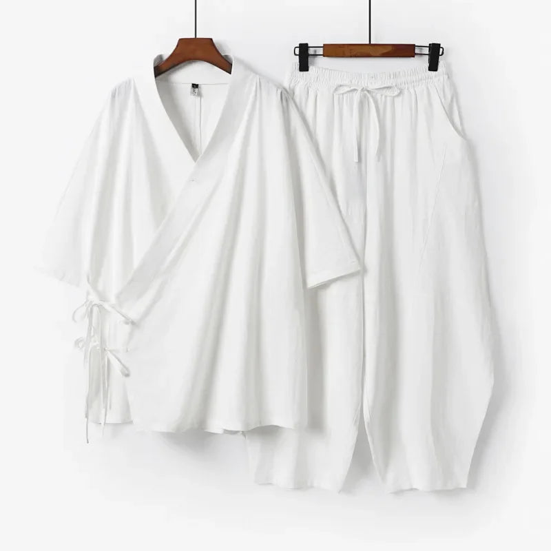 Ensemble Kimono Pantalon Japonais unique