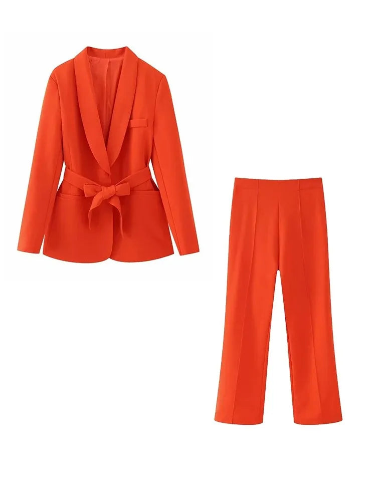 Ensemble Kimono Raffiné Orange Confortable