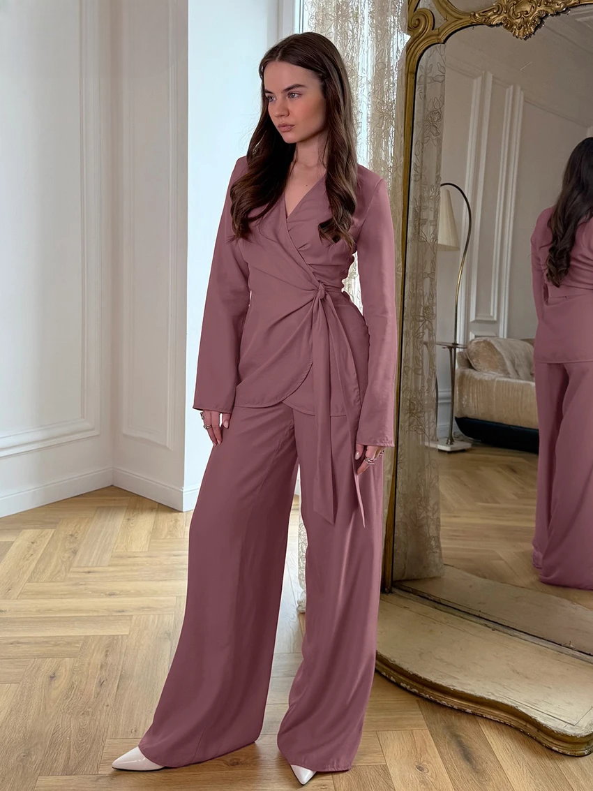 Ensemble Kimono Rose Foncé Chic