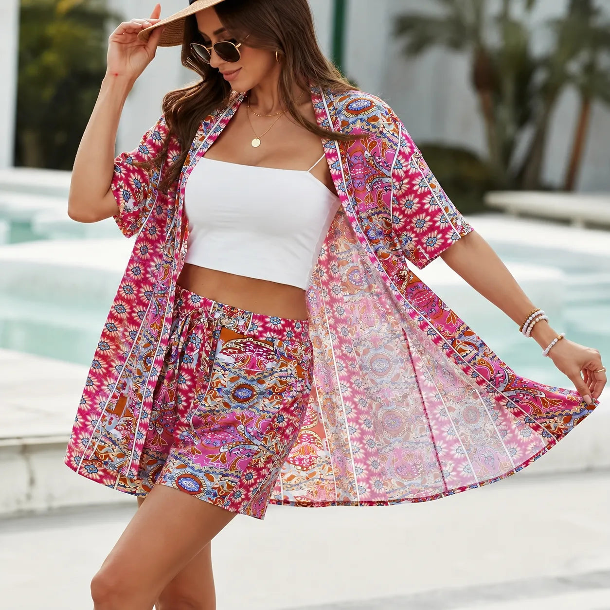 Ensemble Kimono Rose d’Été