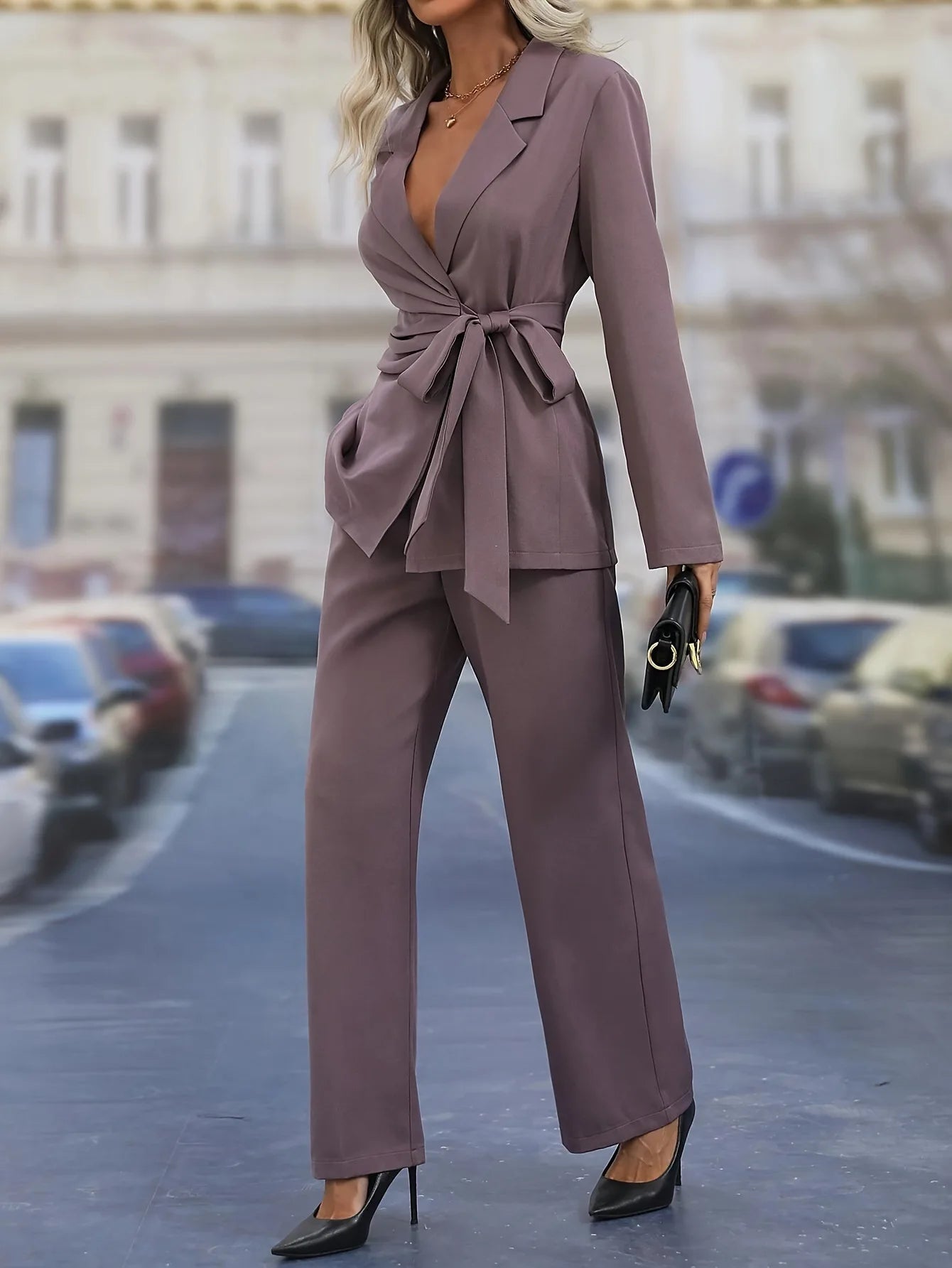 Ensemble Kimono Violet Chic Stylé