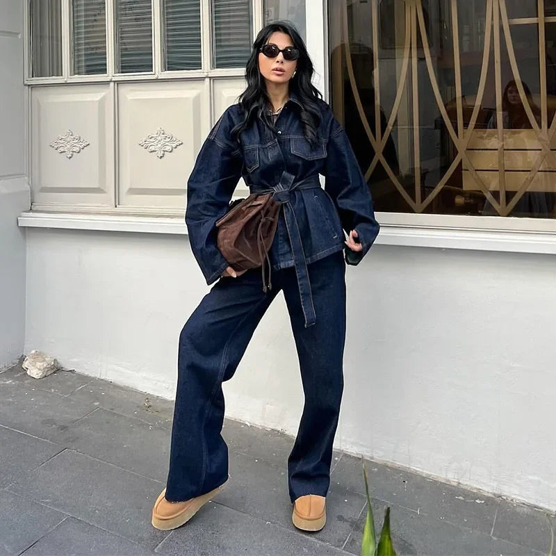 Ensemble Kimono en Jean Stylé