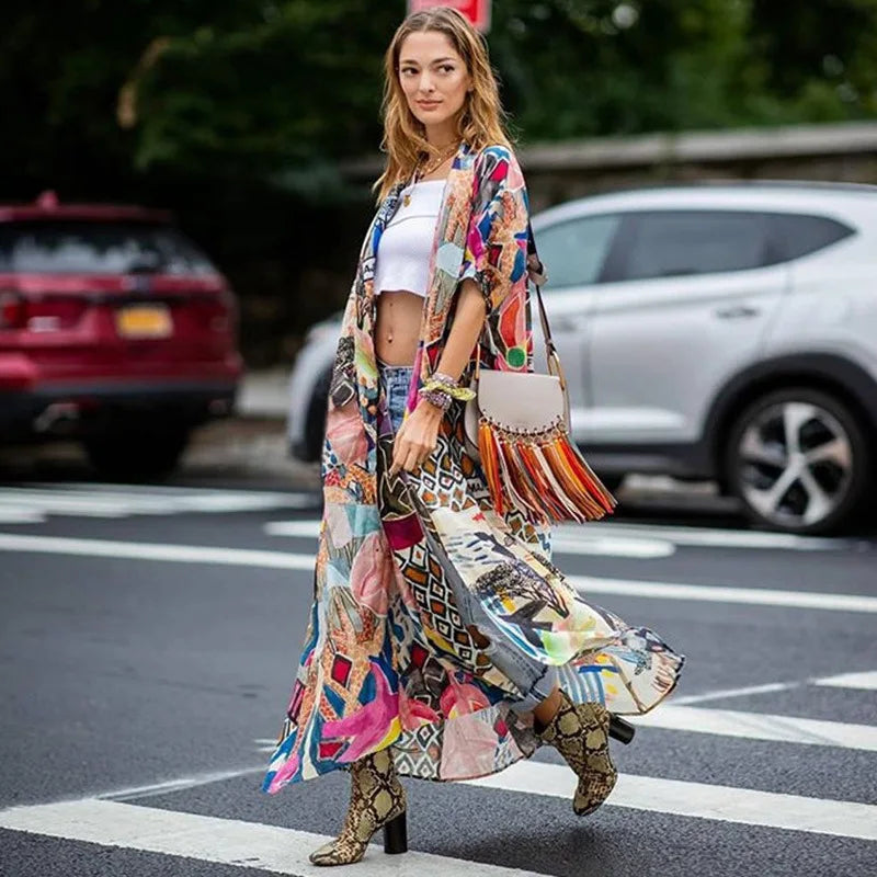 Kimono Gilet Femme Eté