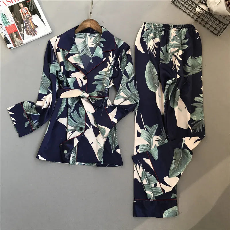 Pyjama Kimono Bleu Marine chic