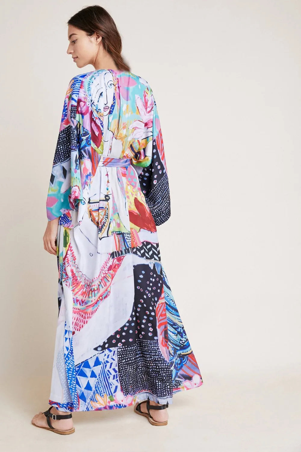 Kimono de Plage Maxi Éclatant