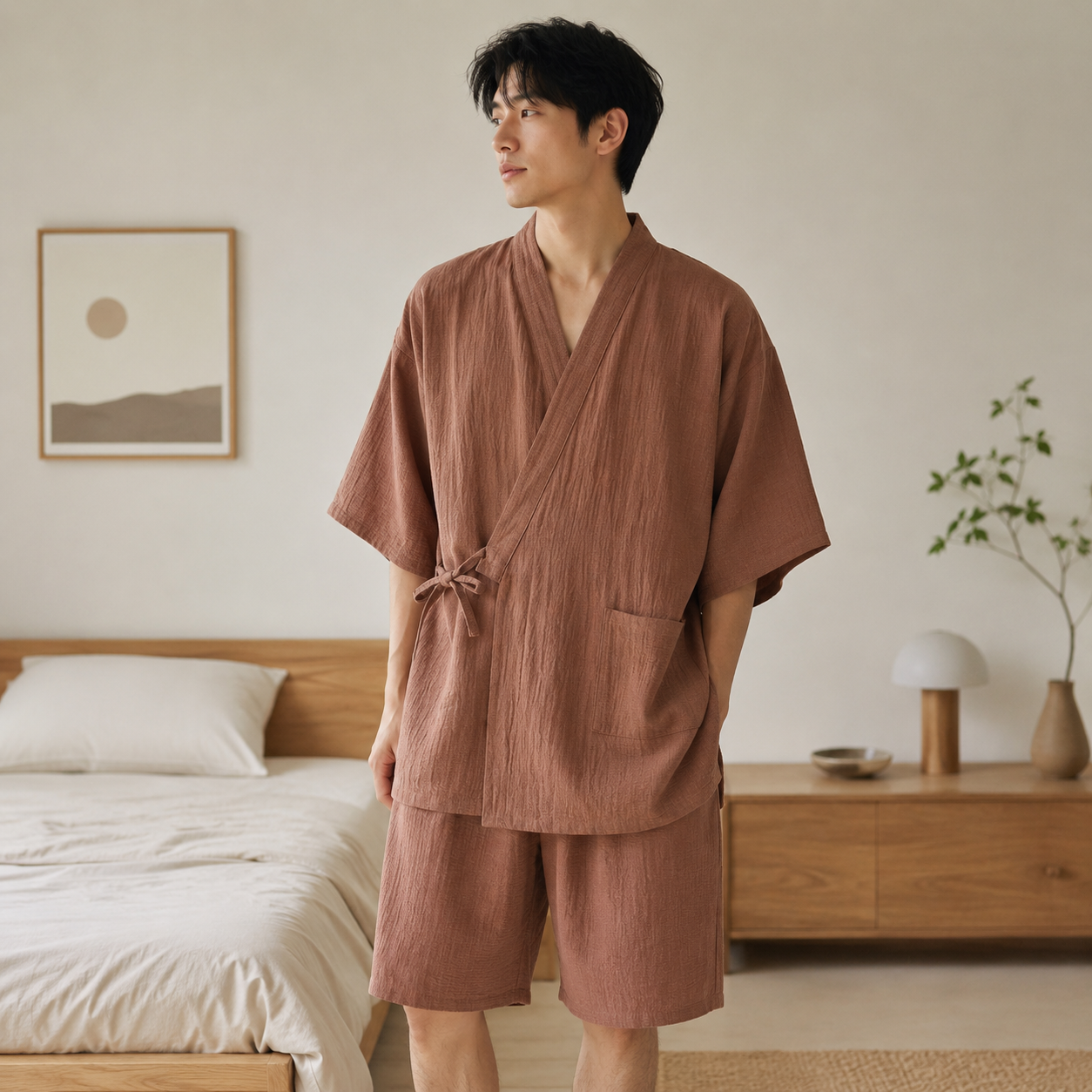 Jinbei Homme Court Confortable