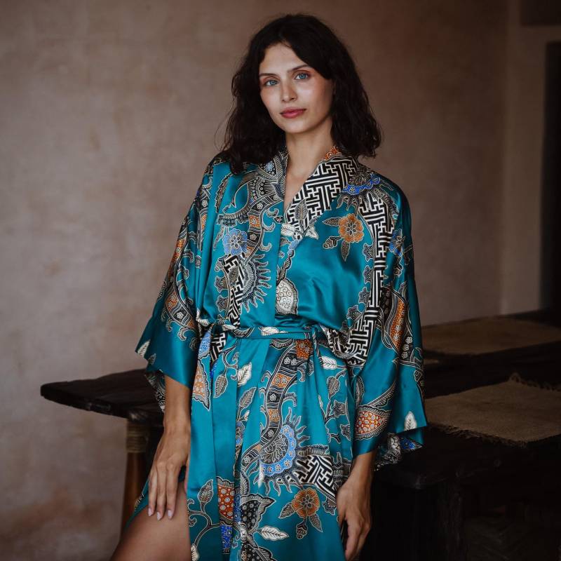 Kimono Long Femme Soie