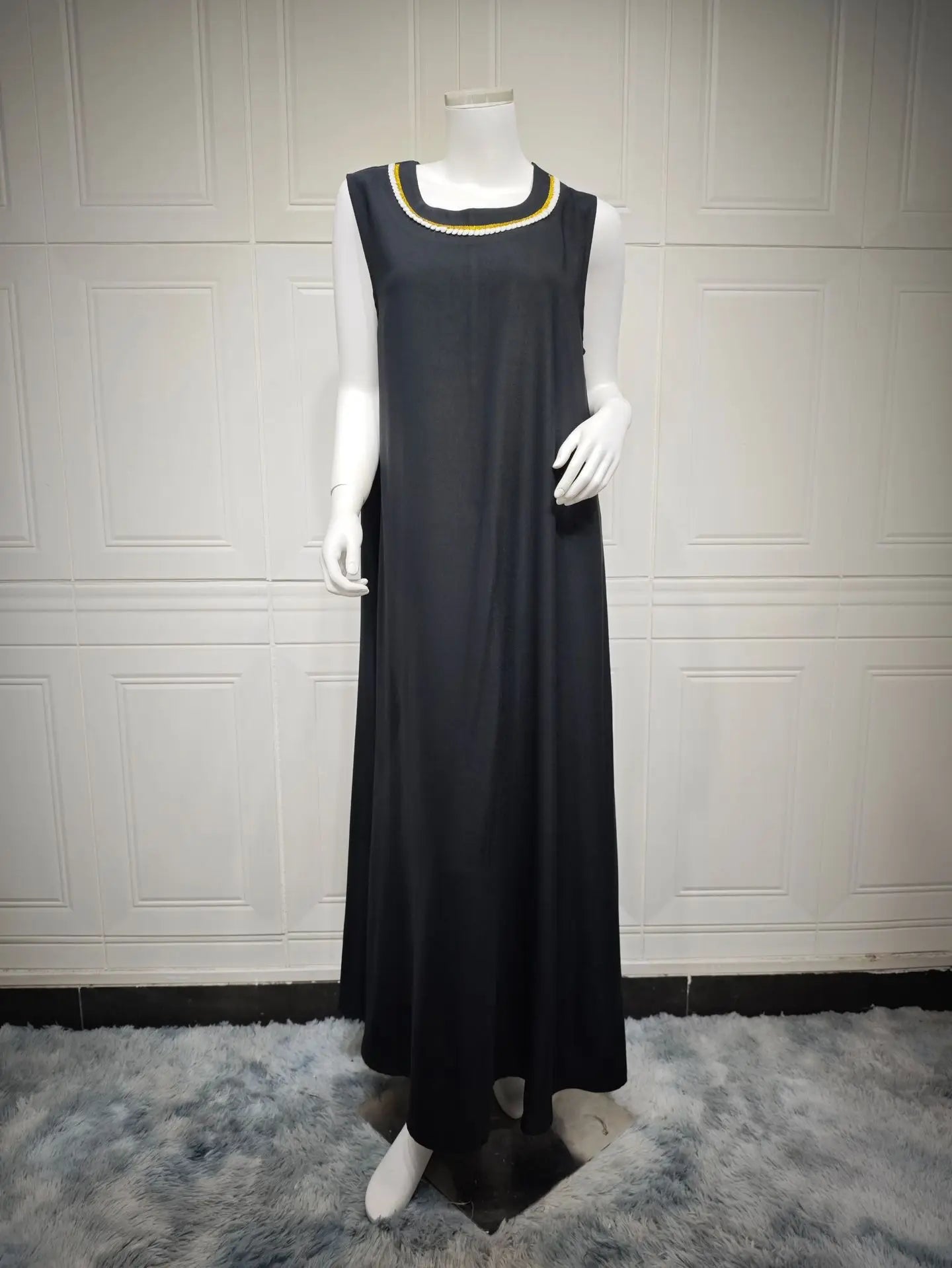 Kimono Abaya 2 pièces Noir de Luxe simple