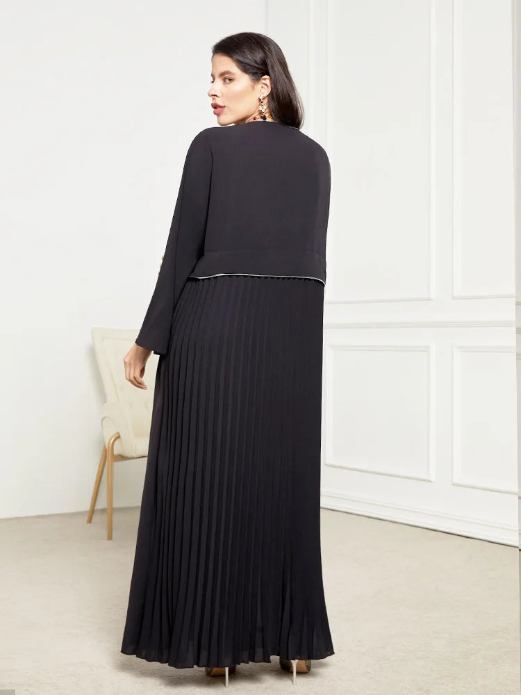 Kimono Abaya Luxueux Noir chic