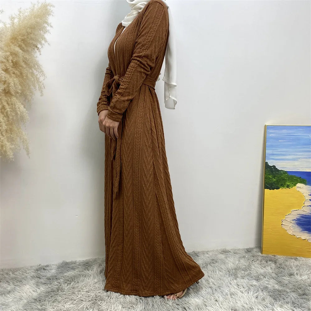 Kimono Abaya Marron Stylé fluide