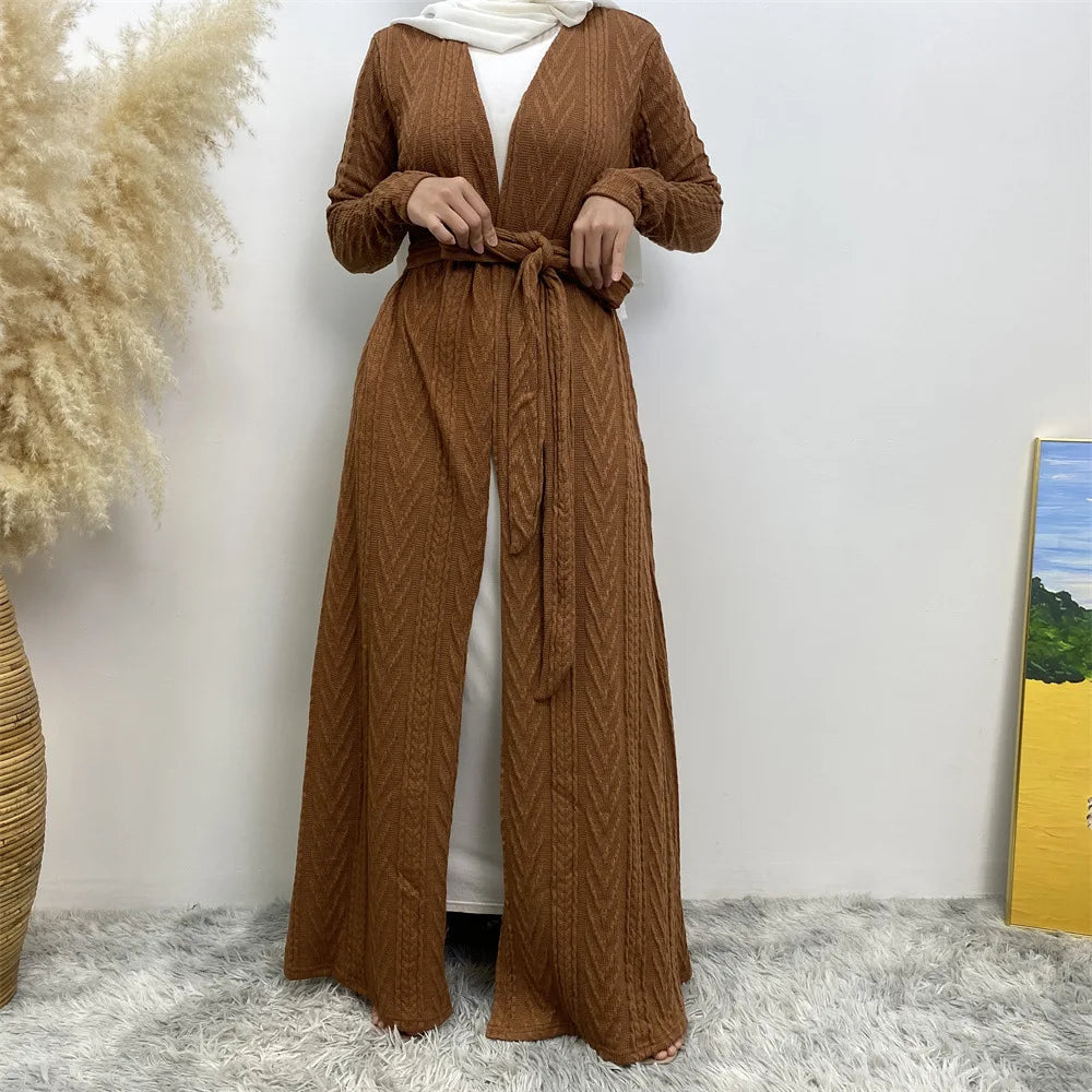 Kimono Abaya Marron Stylé léger