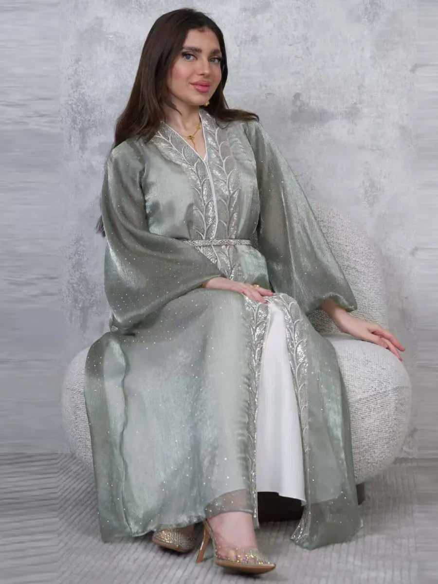 Kimono Abaya Vert Chic léger