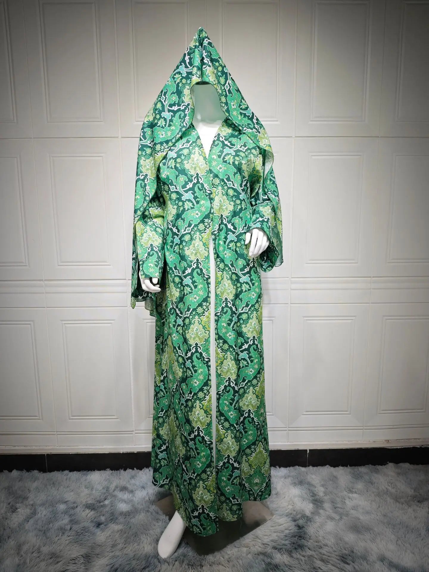 Kimono Abaya Vert Élégant léger