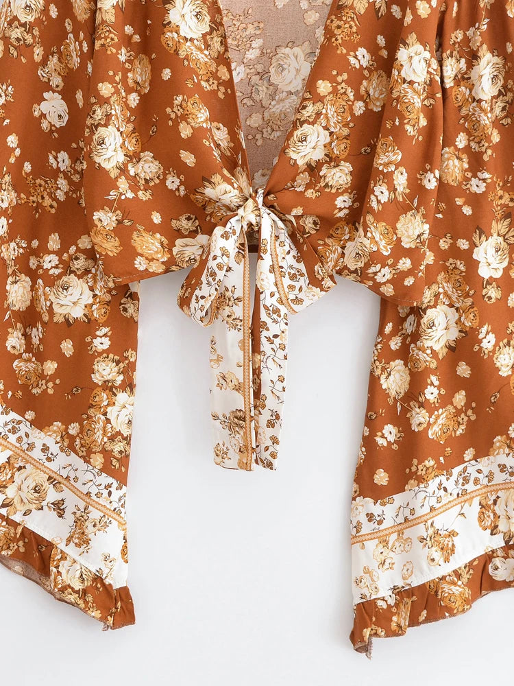 Kimono Court Bohème Rétro Design