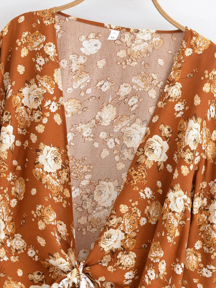 Kimono Court Bohème Rétro Style
