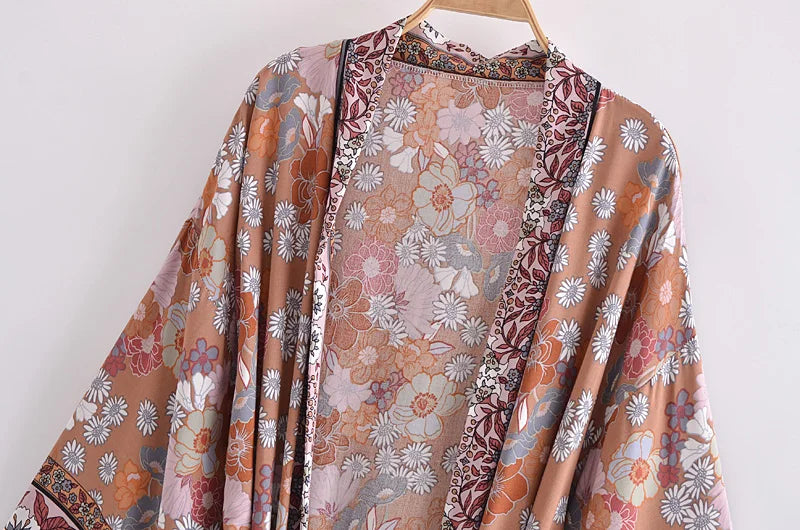 Kimono De Plage Bohème Chic Femme doux