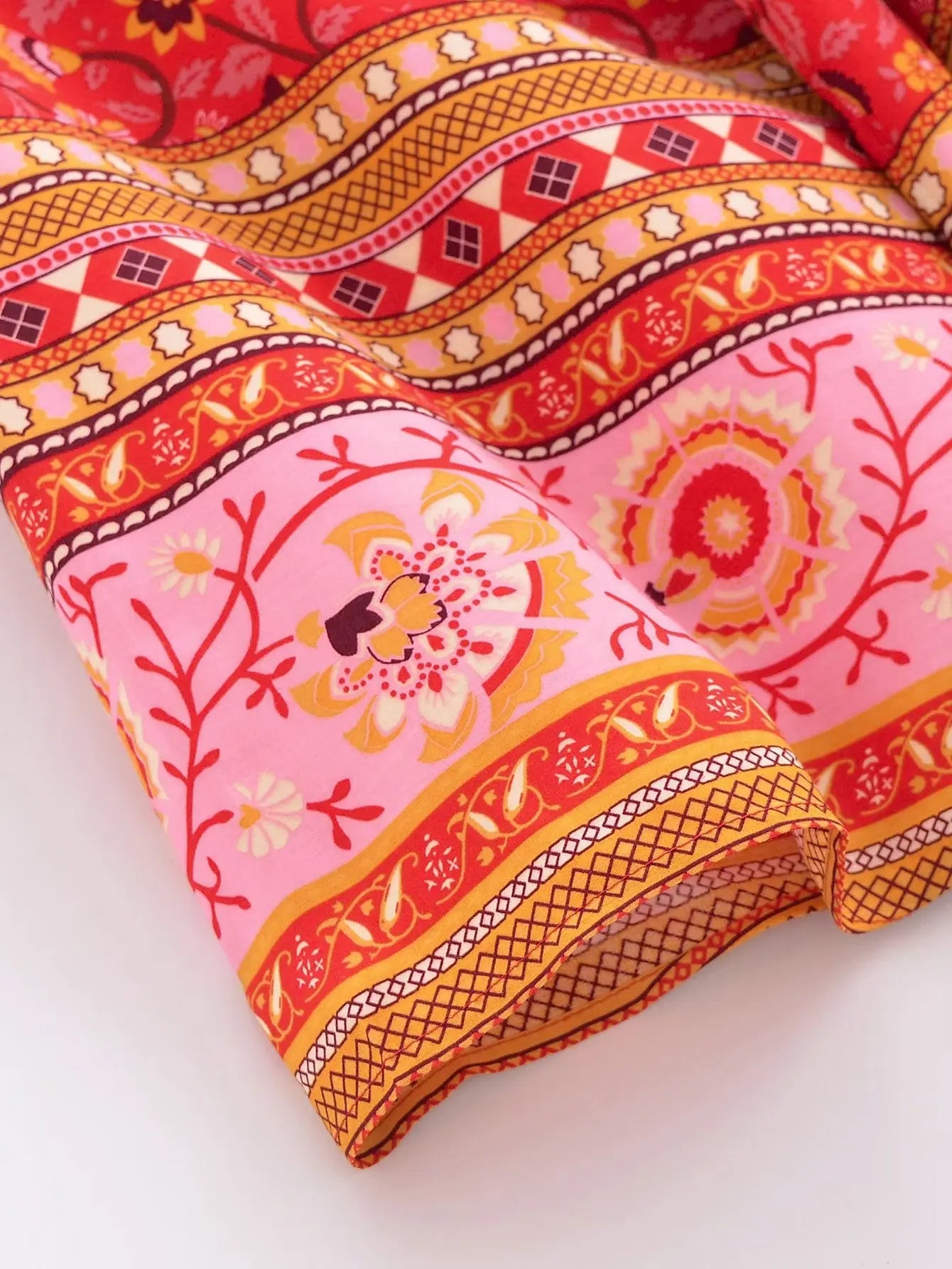 Kimono De Plage Stylé Court Rouge doux