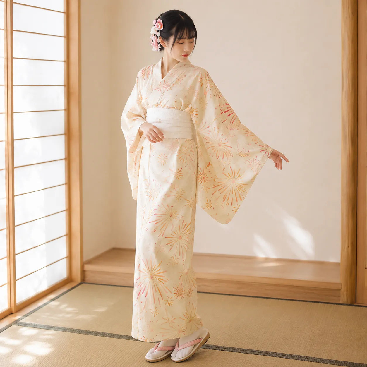 Kimono Femme Japonais Satin Design