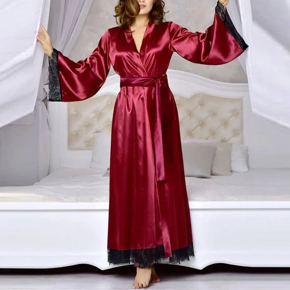 Kimono Rouge Satin