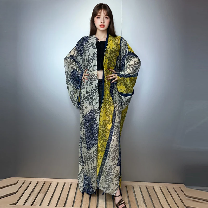 Kimono de Plage Long Boho