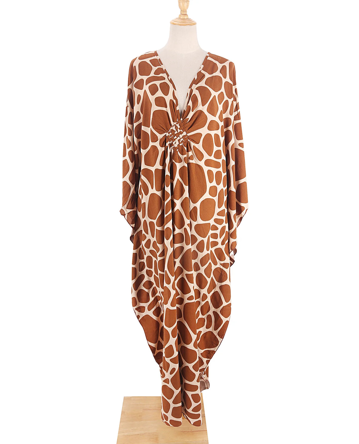 Kimono de Plage Marron Stylé élégant