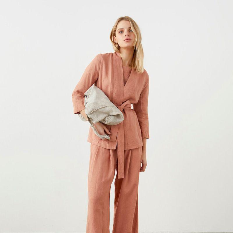 Kimono en Lin Femme Lin