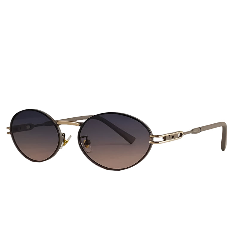 Lunettes Ovales Vintage Femme beige