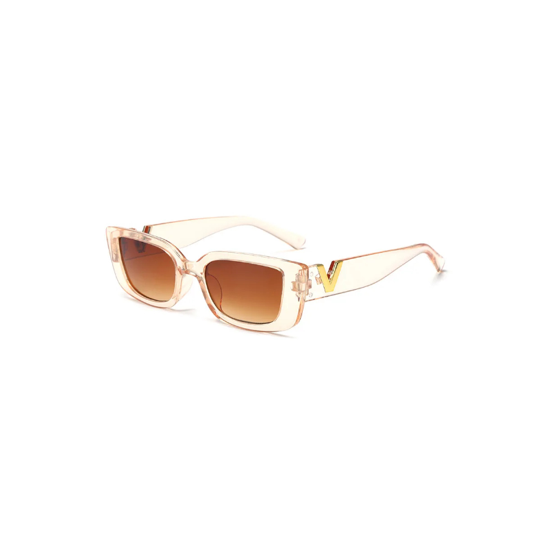 Lunettes de Soleil Stylée Marron Transparent 1