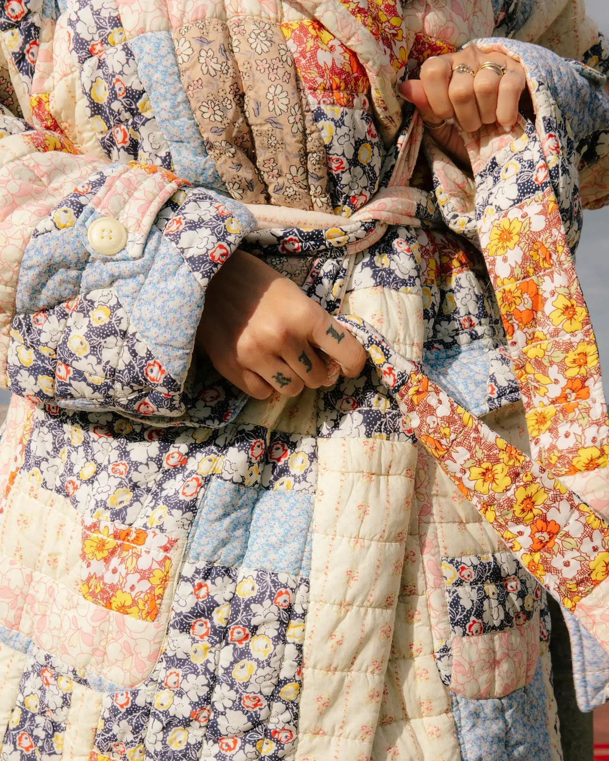 Manteau Kimono en Coton Chaud Chic