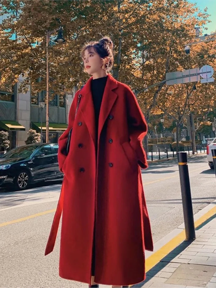 Manteau Rouge Femme Grande Taille