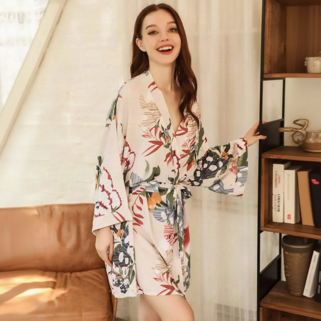 Peignoir Kimono Femme Imprimé