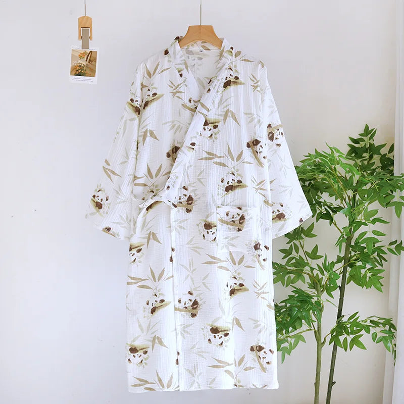 Peignoir Kimono Panda Bambou Stylé