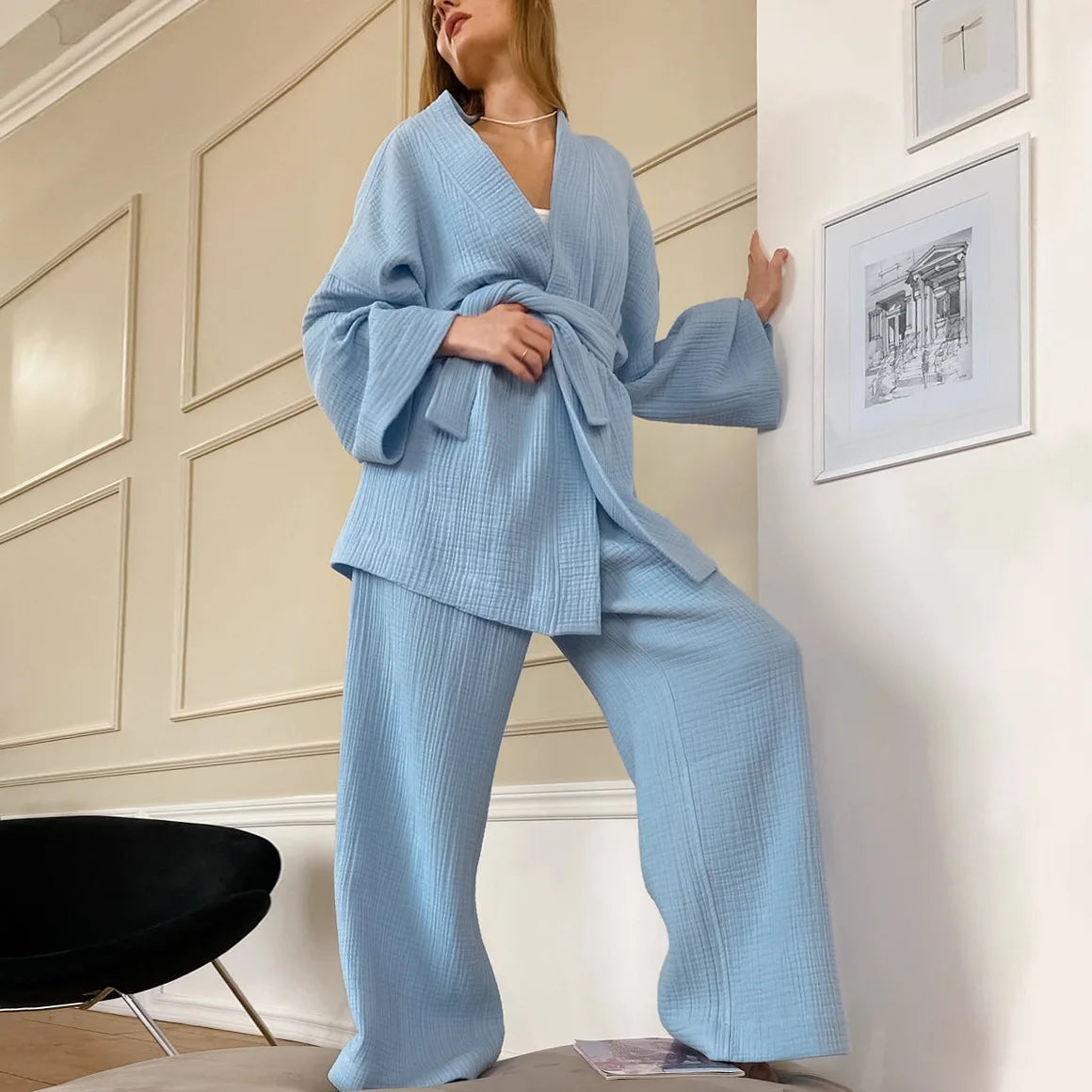 Pyjama Bleu Femme