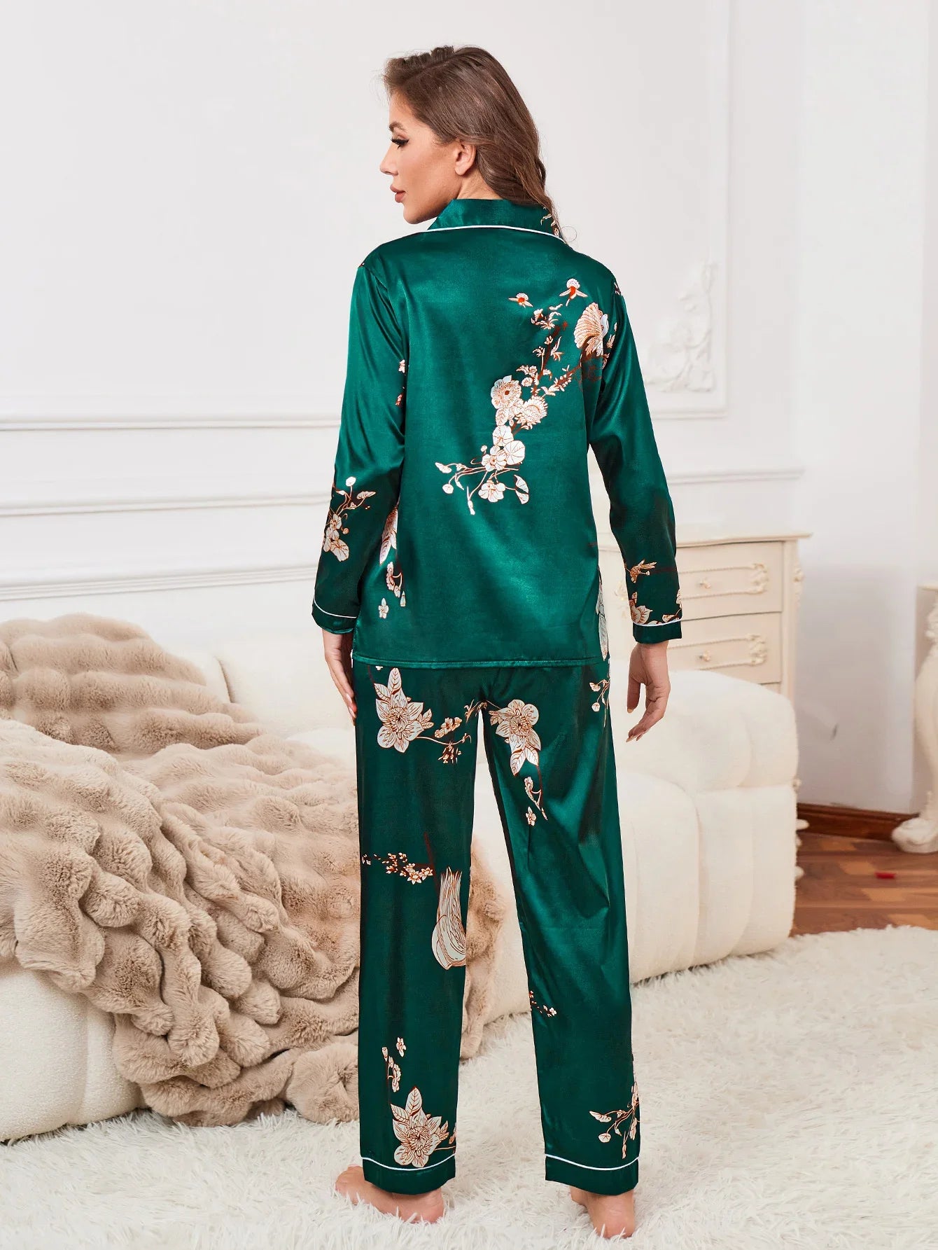 Pyjama Femme Vert Sapin léger