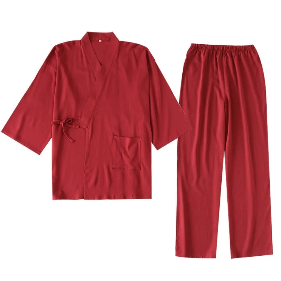 Pyjama Kimono Homme Rouge Stylé