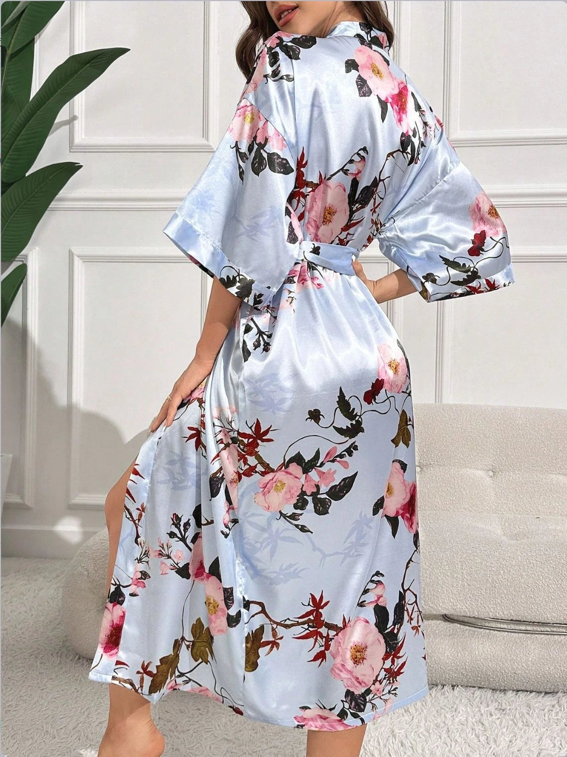 Pyjama Kimono Satin Femme stylé