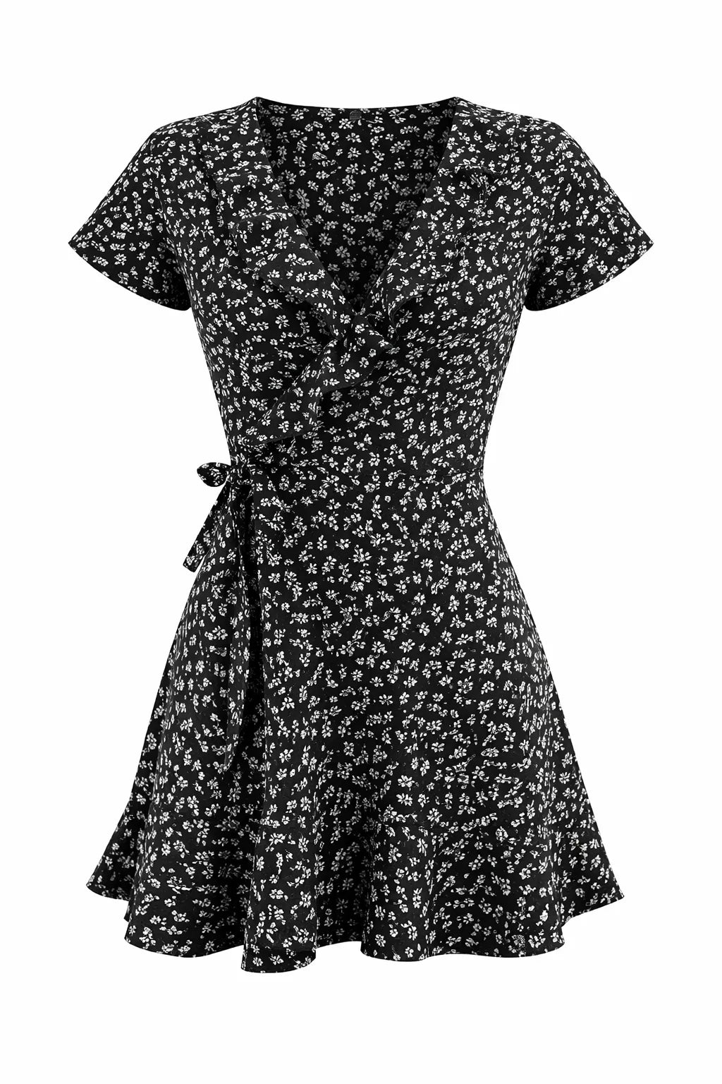 Robe Kimono d’été à Volants Face