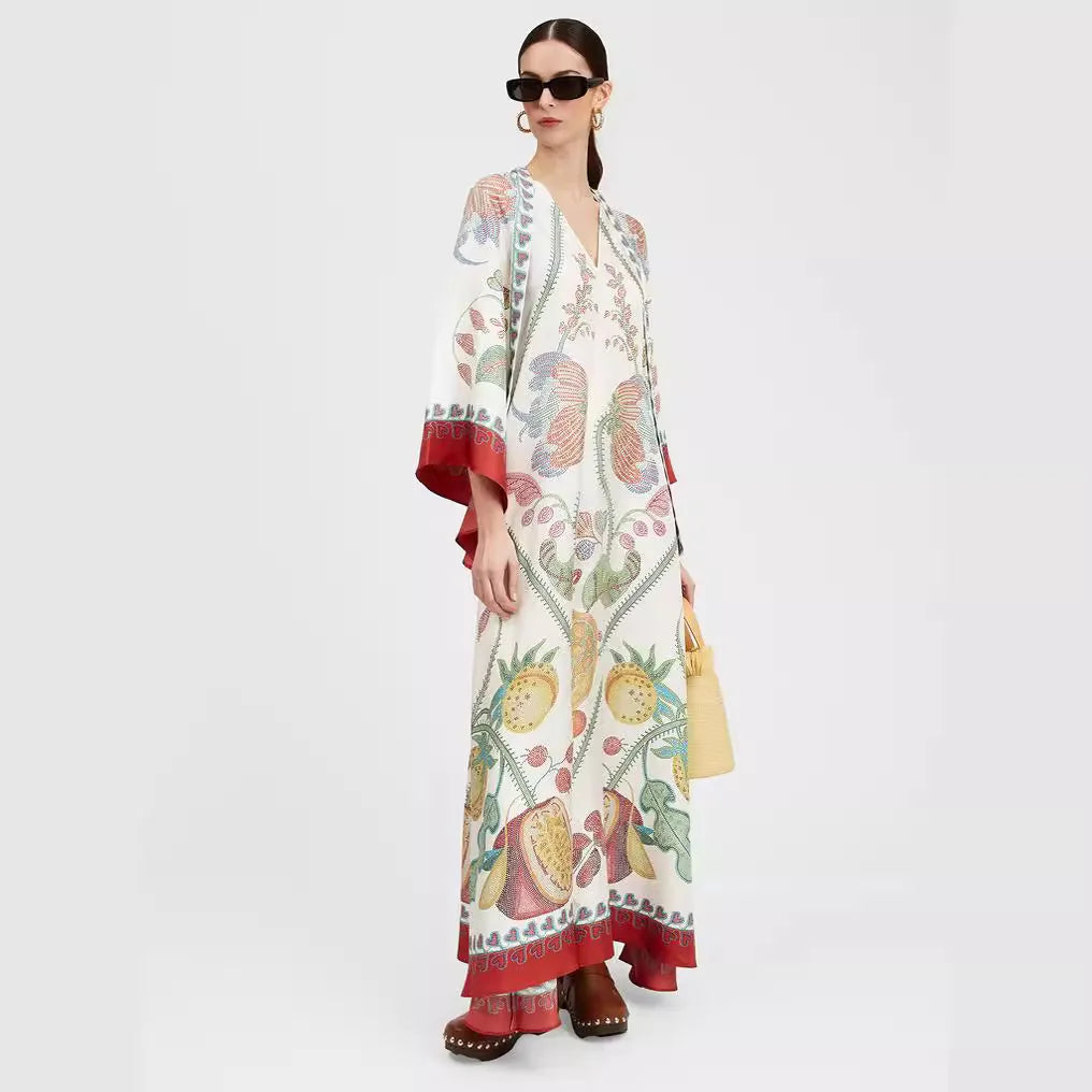 Robe Longue Kimono Chic