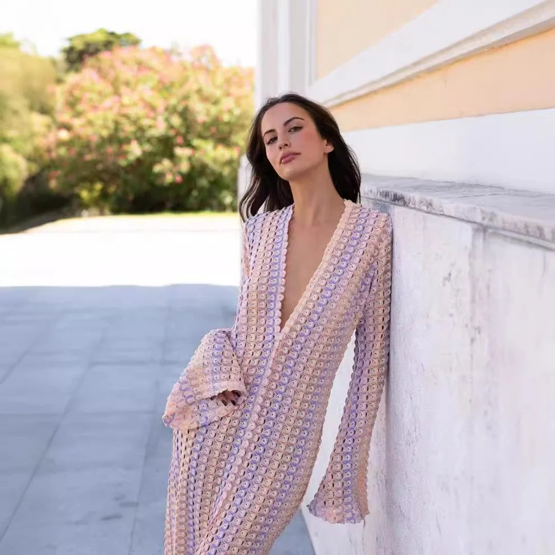 Robe Kimono de Plage Pastel