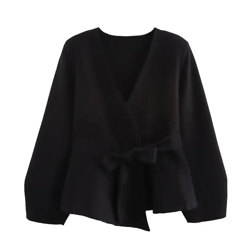 Veste Kimono Raffinée Noir