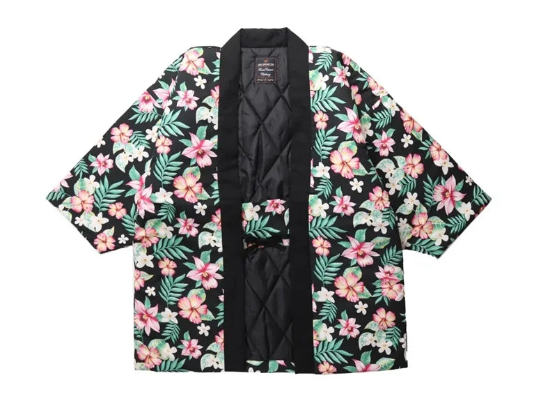 Veste Kimono Floral Ethnique