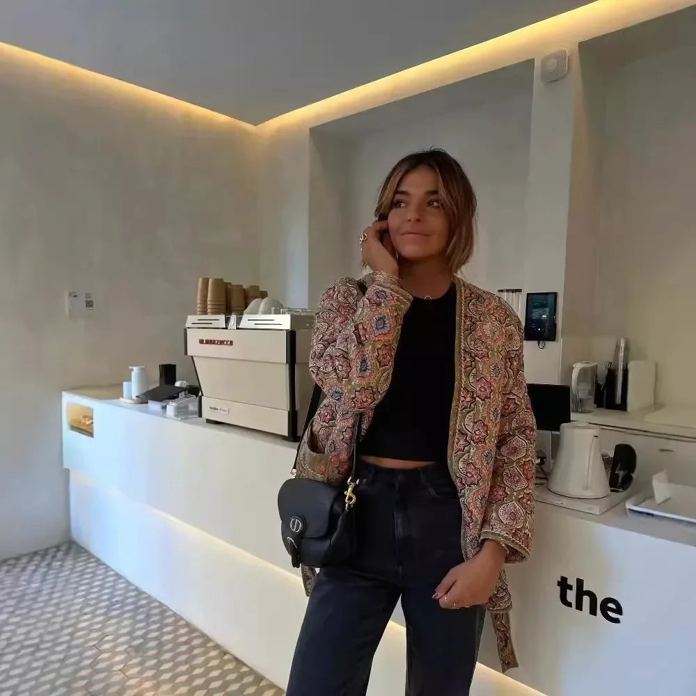 Kimono de Plage Chic à Imprimés tendance